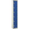 EXPRESS LOCKERS 1800X300X300MM -6 COMPARTMENT DARK BLUE thumbnail-0