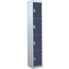 STAINLESS STEEL LOCKER H.1800W.300 D.450MM 4 COMPARTMENT thumbnail-0