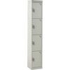 STANDARD LOCKER 1800X300X300mm 4 COMPARTMENT LIGHT GREY DOORS thumbnail-0