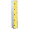 STANDARD LOCKER 1800X300X300mm 5 COMPARTMENT YELLOW DOORS thumbnail-0