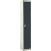 STANDARD LOCKER 1800X300X300mm 1 COMPARTMENT DARK GREY DOORS thumbnail-0