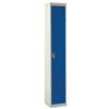 STANDARD LOCKER 1800X450X450mm 1 COMPARTMENT BLUE DOORS thumbnail-0