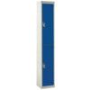 STANDARD LOCKER 1800X450X450mm 2 COMPARTMENT BLUE DOORS thumbnail-0