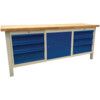 2000X650X40mm NDURANCE BENCH 1 CUPBOARD 2 X 3 DRAWER thumbnail-0