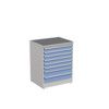 Drawer Cabinet, 8 Drawers, Blue, 1100 x 910 x 715mm thumbnail-0