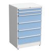 Drawer Cabinet, 6 Drawers, Blue, 1400 x 910 x 715mm thumbnail-0