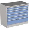 Drawer Cabinet, 6 Drawers, Blue, 1100 x 1330 x 715mm thumbnail-0