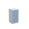 Drawer Cabinet, 8 Drawers, Blue, 1400 x 715 x 715mm thumbnail-0