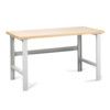 Heavy Duty Fixed Height, Wooden Top Workshop Bench 2250mm thumbnail-0