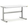 Height Adjustable Workbench, Grey, 1270mm x 1500mm x, 800mm thumbnail-0