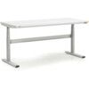 Height Adjustable Workbench, Grey, 1270mm x 1800mm x, 800mm thumbnail-0