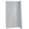 Single Sided Freestanding CNC Louvre Panel Starter Rack - Light Grey thumbnail-0