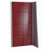 Single Sided Freestanding CNC Louvre Panel Starter Rack - Light Grey/Red thumbnail-0