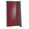 Single Sided Freestanding CNC Louvre Panel Add-On Rack - Light Grey/Red thumbnail-0