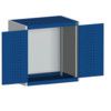 CUBIO SMLF-858-1 CUPBOARD WITH PERFO DOORS-LIGHT GREY/BLUE thumbnail-0