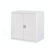 CUBIO SMLF-8508-2 CUPBOARD WITH LOUVRE DOORS-LIGHT GREY thumbnail-0