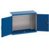 CUBIO SMLF-1058-2 CUPBOARD WITH LOUVRE DOORS-LIGHTGREY/BLUE thumbnail-0