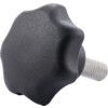 GN6336.4-ST-40-M8-20 Polyamid Plastic Star Knob, Zinc Plated Bolt thumbnail-0