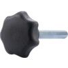 GN6336.4-ST-40-M8-50 Polyamid Plastic Star Knob, Zinc Plated Bolt thumbnail-0