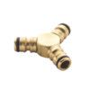 Triple Hose Connector, Male, Brass Material, Brass Colour, Individual thumbnail-0