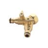 Two-Way Tap Connector, Brass,  3/4in. thumbnail-0