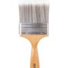 3in., Flat, Synthetic, Angle Brush, Handle Wood thumbnail-2