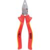 COMBINATION PLIERS CHROMED INSULATED 2-COMPONENT HANDLES 180mm thumbnail-0