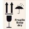 Fragile Keep Dry, Polyester Film, Stencil, Set of 1 thumbnail-0