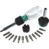 1/4" HEX BIT RATCHET DRIVER SET C/W 13 BITS thumbnail-3