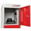 Charging Locker, 6 Compartments, Light Grey with Red Doors, 1800 x 300 x 450mm thumbnail-2