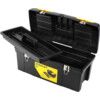 1-92-067 2000 PLASTIC TOOLBOX BLACK/YELLOW C/W METAL LATCHES 24" thumbnail-1