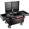 Service Cart, Service, Black, 2-Drawers, 740 x 550 x 670mm thumbnail-2