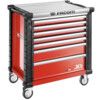 Roller Cabinet, JET+, Red, 7-Drawers thumbnail-0