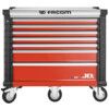 Roller Cabinet, JET+, Red, 7-Drawers thumbnail-1