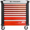 Roller Cabinet, JET+, Red, 8-Drawers thumbnail-1