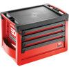 Tool Chest, ROLL, Red/Black, 4-Drawers, 60;130 x 569 x 421mm thumbnail-0