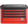 Tool Chest, ROLL, Red/Black, 4-Drawers, 60;130 x 569 x 421mm thumbnail-1