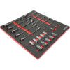 23 Piece Ratchet Combination Spanner Set with Go-Thru Sockets in 2/3 Width Foam Inlay for Tool Cabinets thumbnail-0