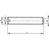 M6x30 SLOTTED SET SCREW FLAT POINT A1/A2 thumbnail-2