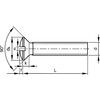 M3x40 SLOTTED RSD CSK SCREW A4 thumbnail-2