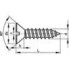 ST3.5x9.5mm SLOTTED CSK TAP SCREW BZP thumbnail-0