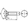 M6x12 SECURITY CSK SCREW 2-HOLESA2 thumbnail-2