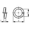 1/2" Washer, Inch - Steel - Helical Spring Lock Washer, High Collar - DIN 7980 thumbnail-2