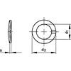 M8 CURVED SPRING LOCK WASHER - STEEL - BZP DIN 128A thumbnail-0