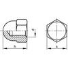 1/4BSW HEX DOME CAP NUT (GR-6) thumbnail-1