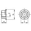 M10 Tooth Flange Hex Nut, Bright Zinc Plated, Grade 8 thumbnail-0