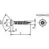 4x12mm POZI CSK CHIPBOARD SCREW BZP (BX-200) thumbnail-0