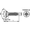 ST4.2x25mm POZI RSD CSK TAP SCREW Z&B thumbnail-2