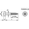 4x16mm POZI ROUND HEAD WOODSCREW A2 (BX-200) thumbnail-1