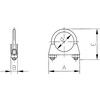 32mm EXHAUST PIPE CLAMP M8 BZP thumbnail-1